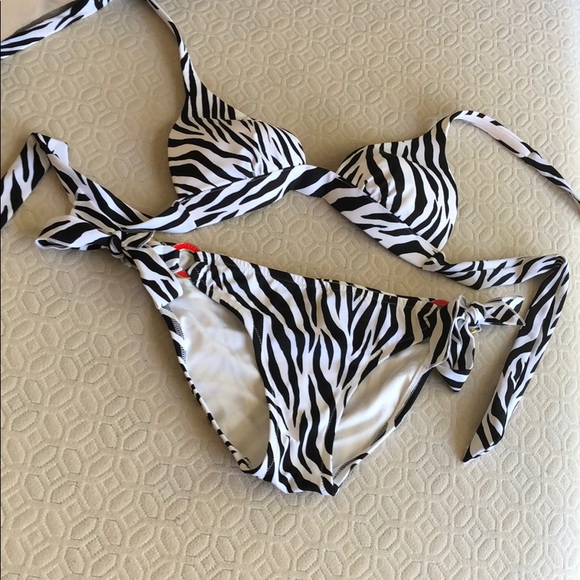 Victoria's Secret Other - Victoria’s Secret Zebra Stripe 2 Piece Bikini